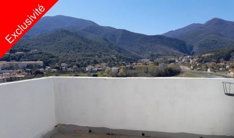 Vente appartement traversant duplex à Amélie-les-Bains-Palalda - Amélie Immobilier